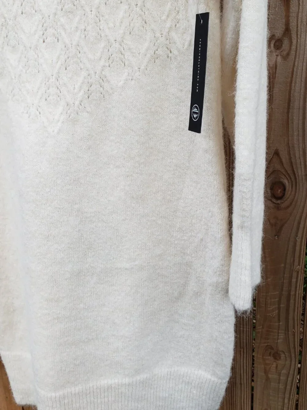 BNWT As U Wish Ivory Cream/White Sweater soft cozy (M) - Picture 5 of 7